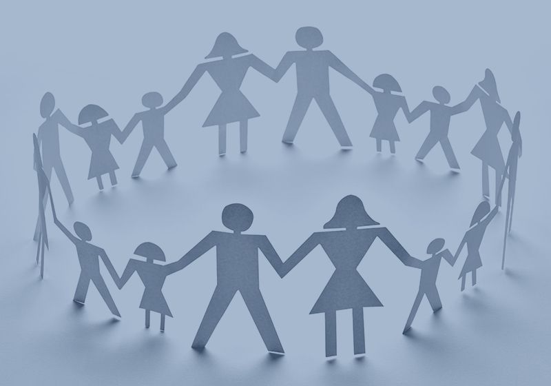paper people community unity togetherness